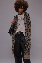 LEOPARD PRINT CASHMERE CARDIGAN | R13 near me