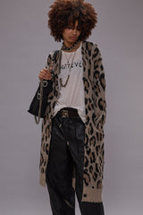 LEOPARD PRINT CASHMERE CARDIGAN | R13 near me