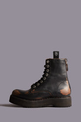 Single Stack Lace Up Boots Deinm | R13 ONLINE