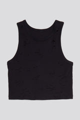 DISTRESSED TANK - BLACK | R13 US