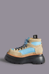 BULKY TRAILBLAZER HIKING BOOT - STONE AND BLUE | R13 US