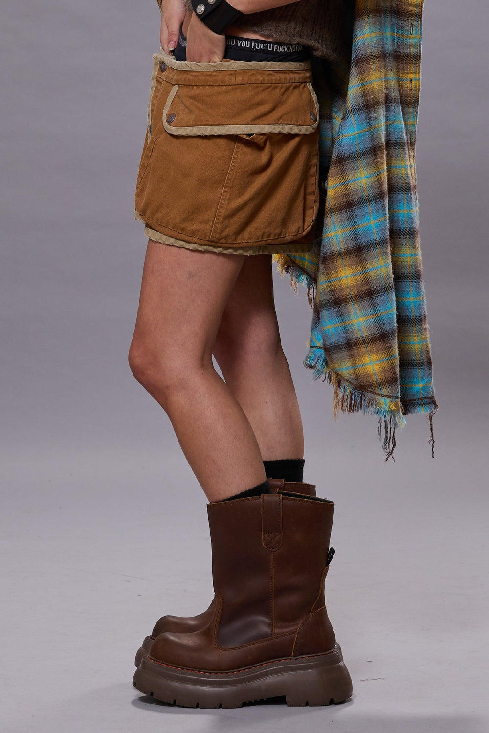 WORKWEAR BOOT - BROWN | R13 outlet