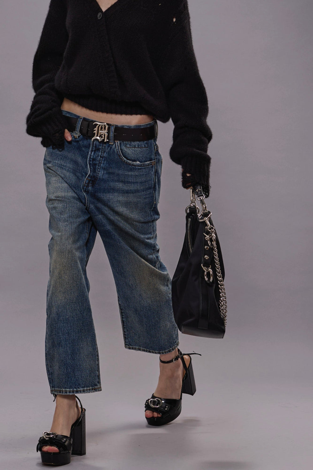 TAILORED DROP JEANS - BARTER INDIGO | R13 US