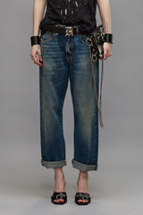BOYFRIEND JEANS - GARNET BLUE | R13 US