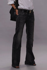 BOY FLARE JEANS - KENNET BLACK STRETCH | R13 ONLINE