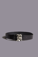 LOGO BUCKLE BELT - BLACK | R13 outlet