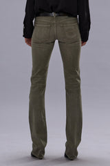 TOBI BOY JEAN - ARMY GREEN STRETCH | R13 for sale