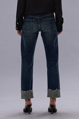 CUFFED ROMEO JEAN - WINNETT SELVEDGE BLUE | R13 ONLINE