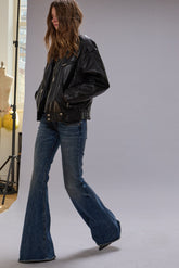 OVERFLOW BOY FLARE JEAN - MIRE BLUE STRETCH | R13 US