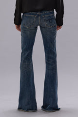 OVERFLOW BOY FLARE JEAN - MIRE BLUE STRETCH | R13 US