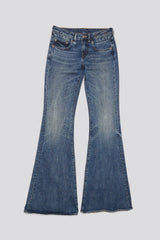 OVERFLOW BOY FLARE JEAN - MIRE BLUE STRETCH | R13 US