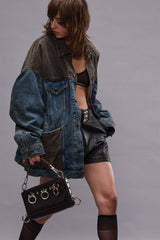 LACEY TRUCKER JACKET - DAWSON INDIGO COLOR BLOCK | R13 discount