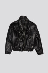ZIP COLLAR MOTORCYCLE JACKET - BLACK | R13 discount