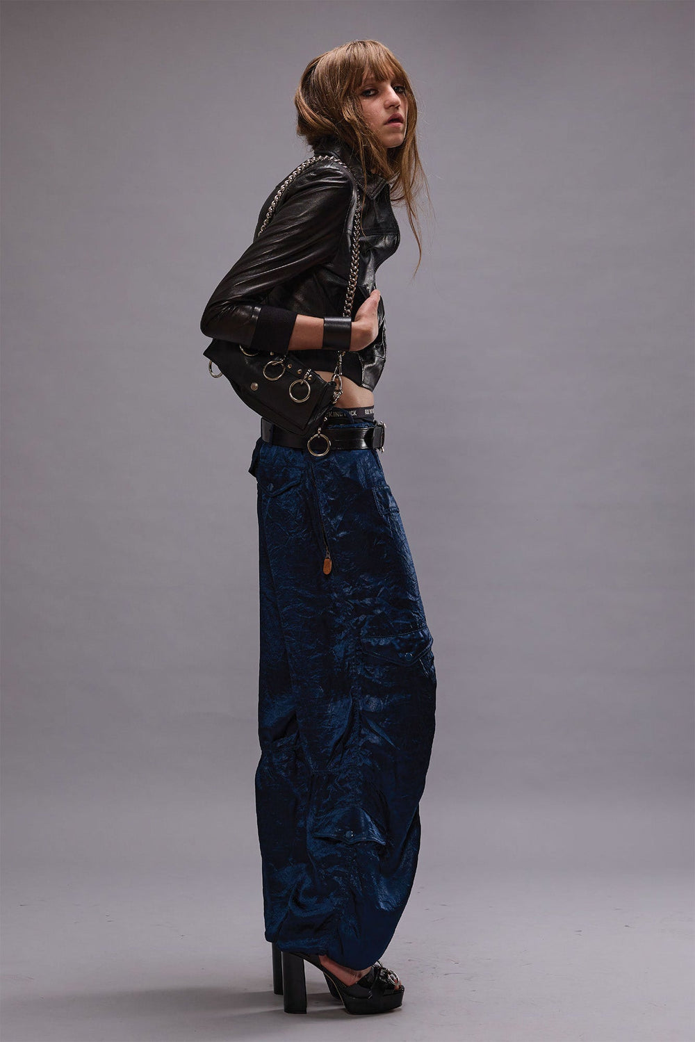 MULTIPOCKET BALLOON PANT - NAVY | R13 near me