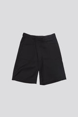 CROSSOVER KNEE-LENGTH SHORTS - BLACK | R13 sale