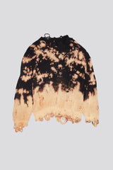 BLEACHED OVERSIZED SWEATER - BLEACHED BLACK | R13 ONLINE