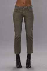 BOY STRAIGHT JEAN - ARMY GREEN STRETCH | R13 outlet