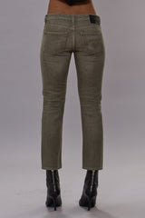 BOY STRAIGHT JEAN - ARMY GREEN STRETCH | R13 outlet