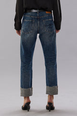 BOYFRIEND JEAN - TYNE SELVEDGE BLUE | R13 near me