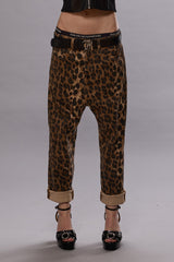TAILORED DROP - STONE WASHED LEOPARD | R13 sale