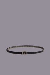 STUDDED SKINNY BELT - BLACK | R13 for sale