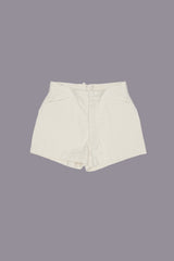 LACE BACK SAILOR SHORT - NATURAL SLUBBY TWILL | R13 discount