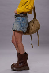 D'ARCY MULTI POCKET SHORT - VEILED BLUE | R13 ONLINE