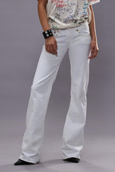 BOY FLARE - AERIN WHITE STRETCH | R13 discount