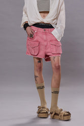 MULTI POCKET SHORTS - CORAL STRETCH | R13 ONLINE