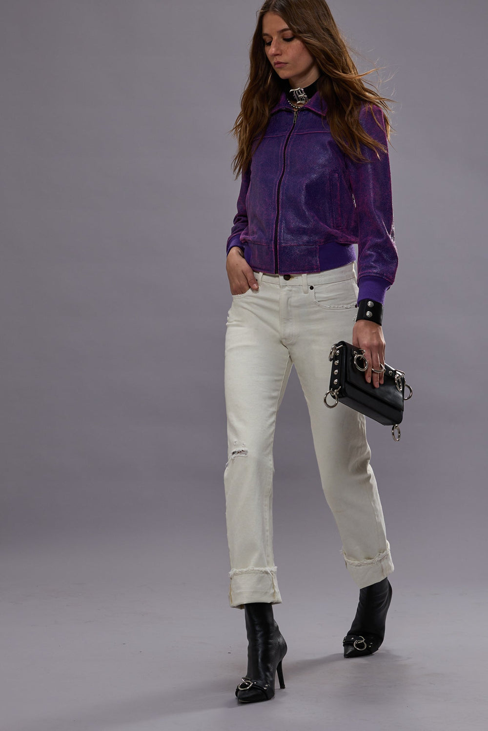 CUFFED ROMEO JEAN - BENNETT WHITE SELVEDGE | R13 sale