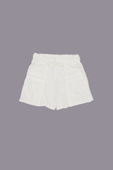 LAYERED POCKET SWEATSHORT - ECRU | R13 US
