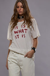 IT IS WHAT IT IS BOY T - ECRU | R13 discount