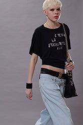 C'EST LA FUCKING VIE BOY T - BLACK | R13 sale