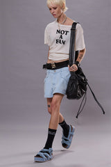 NOT A FAN BOY T - ECRU | R13 ONLINE