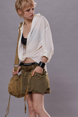 TWISTED FRONT SHIRT - WHITE | R13 US
