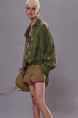 DROP NECK WORKSHIRT - VANDALIZED PLAID | R13 outlet