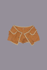 LAYERED SKORT - LIGHT BROWN W/KHAKI | R13 ONLINE