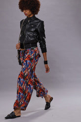 CROPPED WIDE LEG UTILITY PANT - MULTICOLOR PRINT | R13 for sale