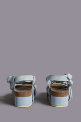 PLATFORM SANDAL - LIGHT BLUE | R13 outlet