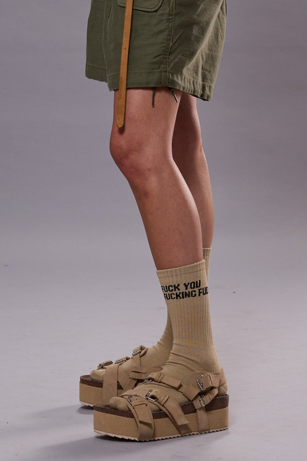 PLATFORM SANDAL - KHAKI | R13 US