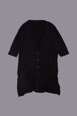 BOXY CARDIGAN DRESS - BLACK | R13 US