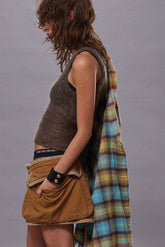 SWEATER TANK - OLIVE BROWN MOHAIR | R13 US