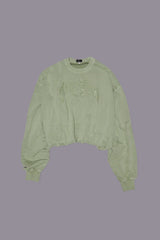NEW YORK BALLOON CREWNECK - LIGHT OLIVE | R13 discount