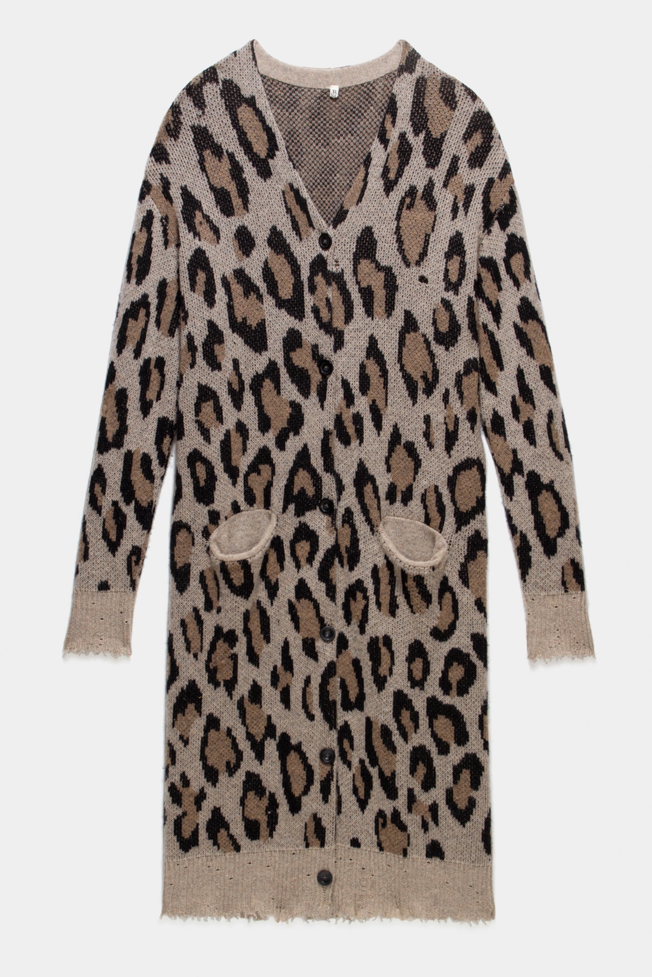 LEOPARD PRINT CASHMERE CARDIGAN | R13 near me
