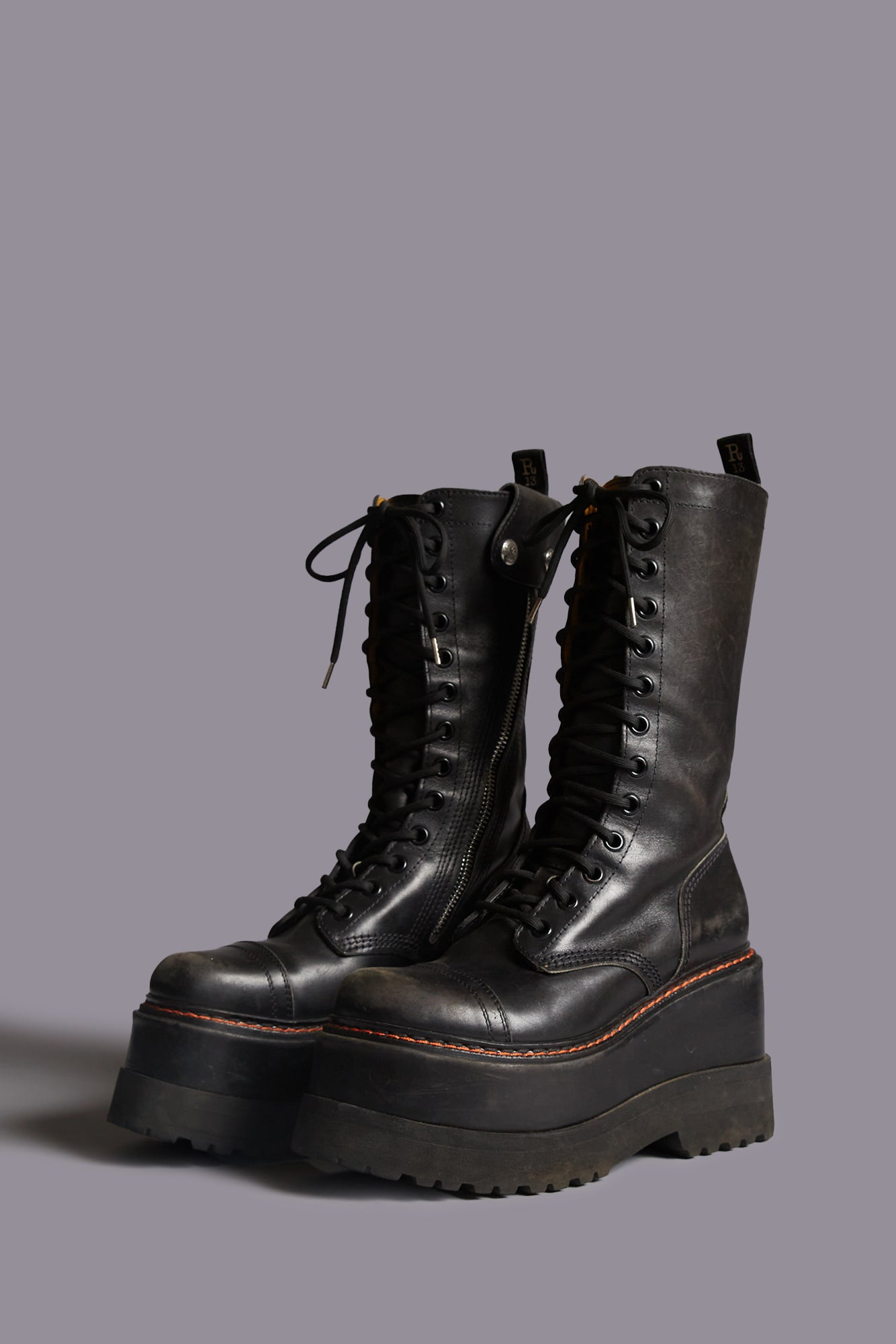 MEDIUM JUMP BOOT - BLACK | R13 sale
