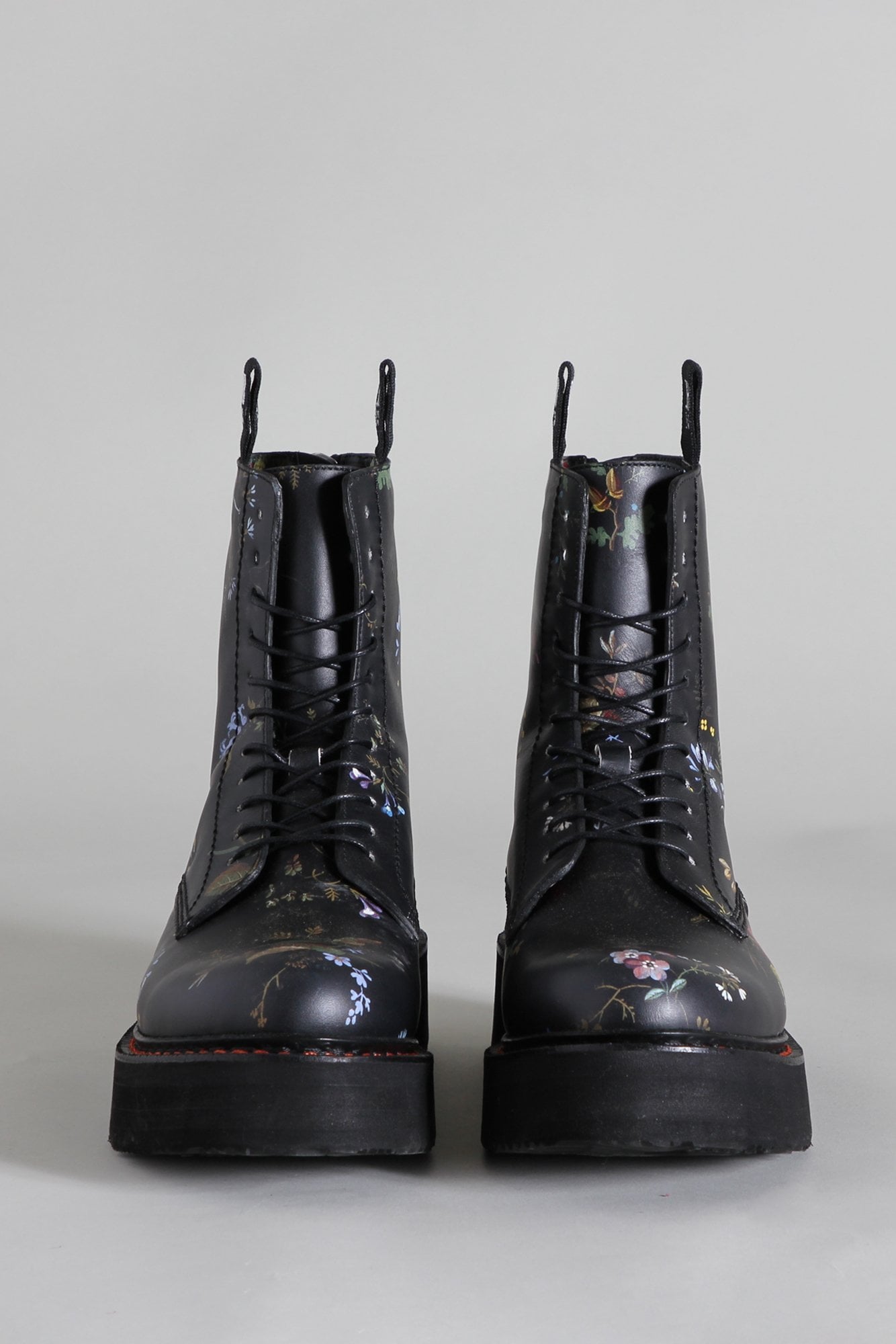SINGLE STACK BOOT - BLACK FLORAL | R13 sale
