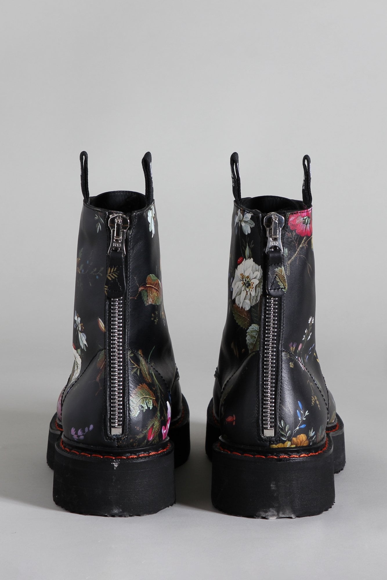 SINGLE STACK BOOT - BLACK FLORAL | R13 sale