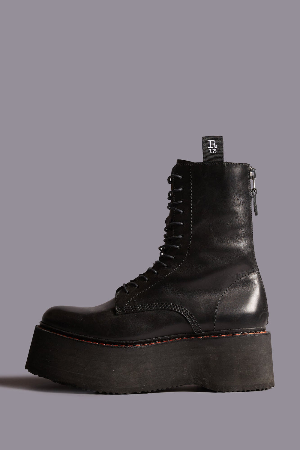 Double Stack Boot - Black Combat Boots | R13 ONLINE
