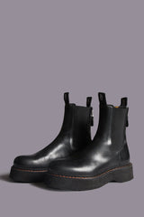 SINGLE STACK CHELSEA BOOT - BLACK | R13 sale