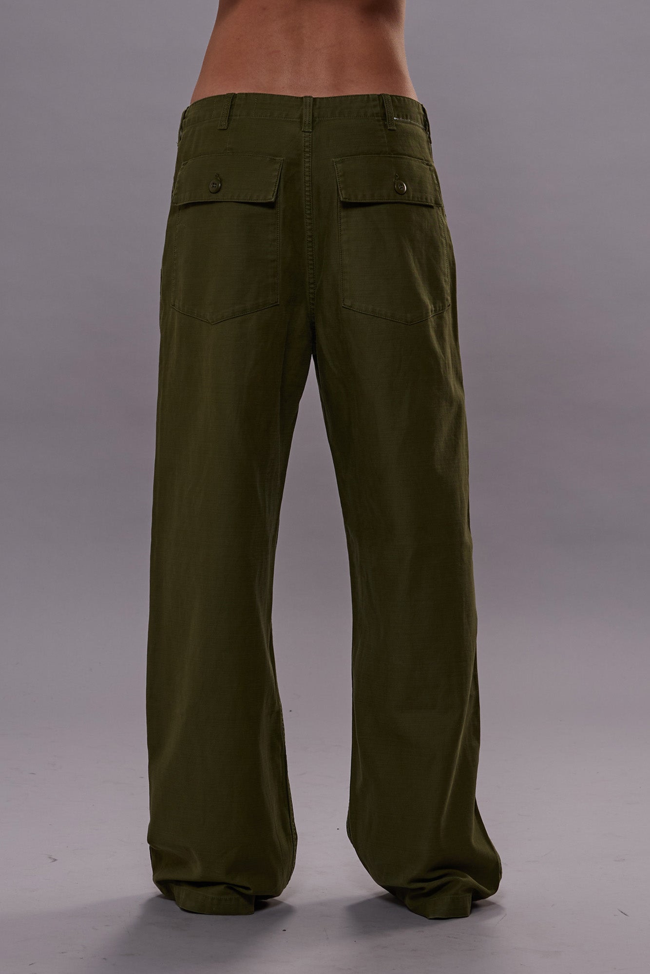 Wide Leg Utility Pant - Olive | R13 US